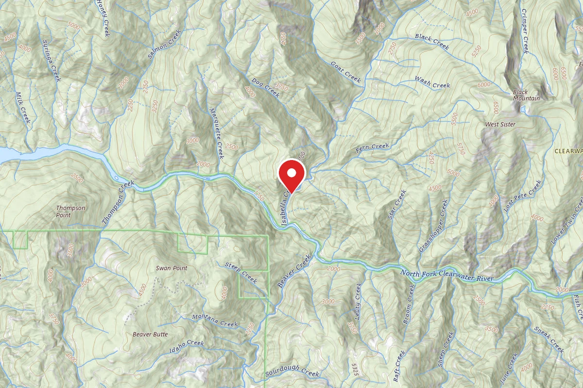 Nez Perce-Clearwater Dispersed Campsite NF700RD-008