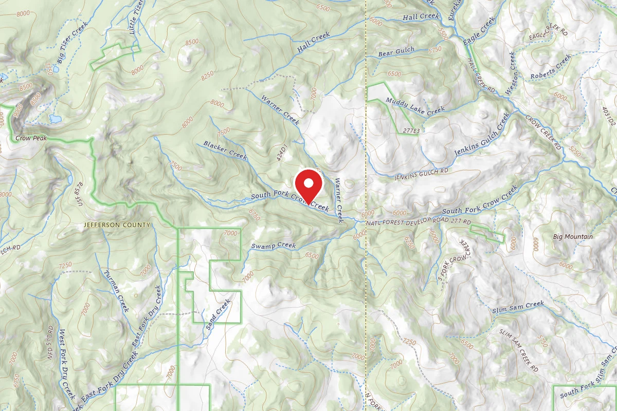 Helena-Lewis and Clark Dispersed Campsite SCROW02