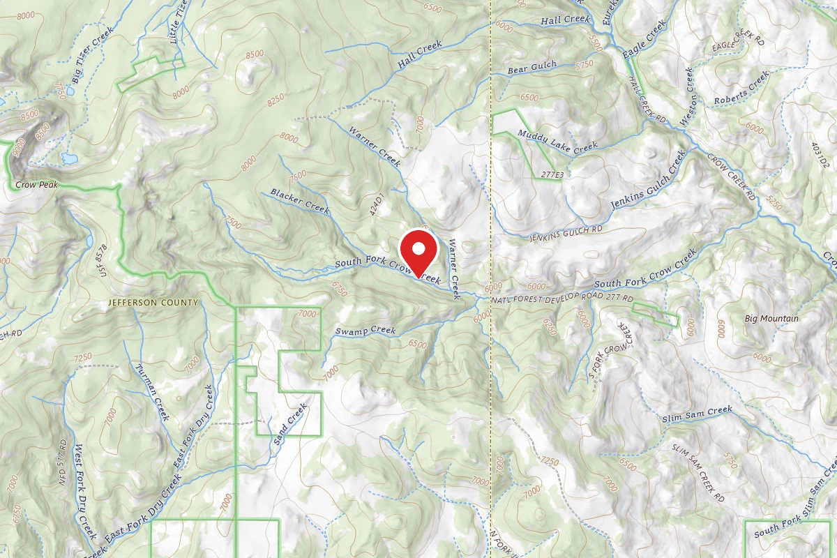 Helena-Lewis and Clark Dispersed Campsite SCROW04