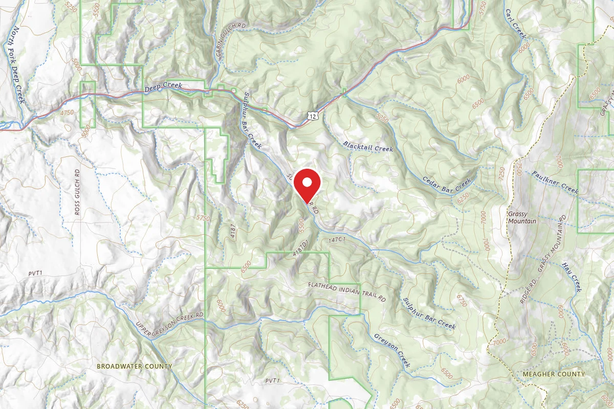 Helena-Lewis and Clark Dispersed Campsite SULPHUR01