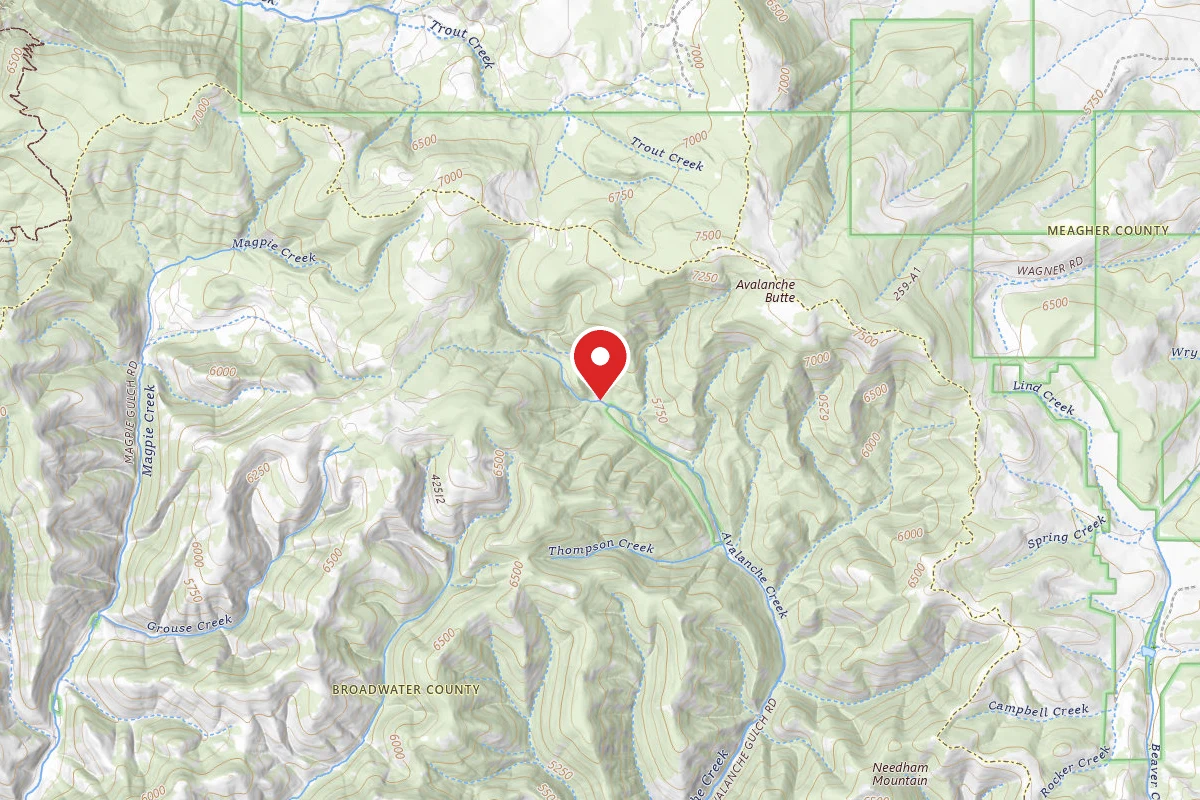 Helena-Lewis and Clark Dispersed Campsite AVALANCHE23A
