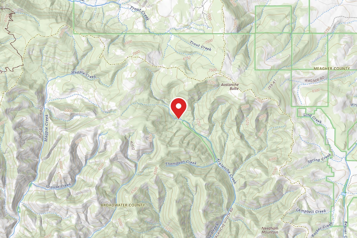 Helena-Lewis and Clark Dispersed Campsite AVALANCHE23B