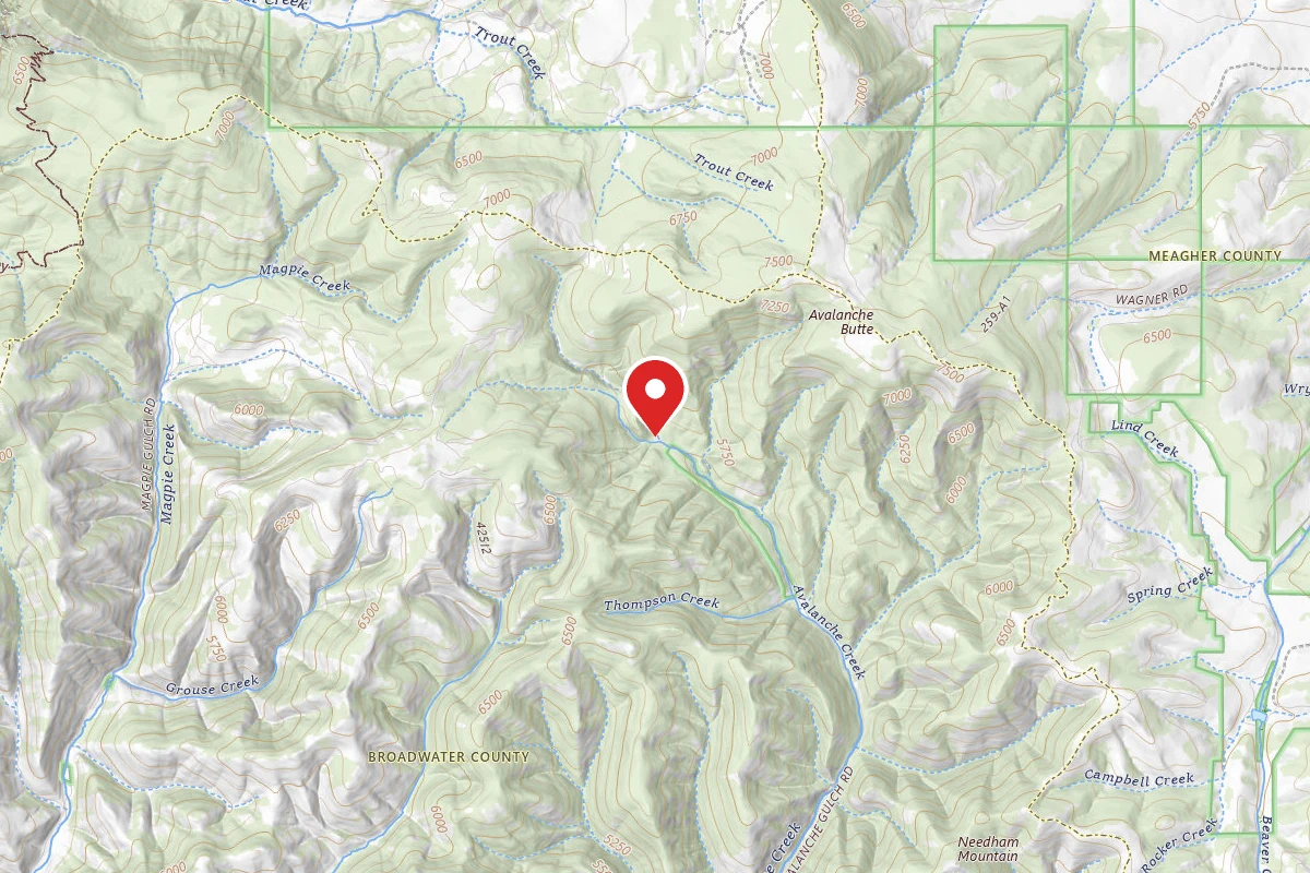 Helena-Lewis and Clark Dispersed Campsite AVALANCHE23C
