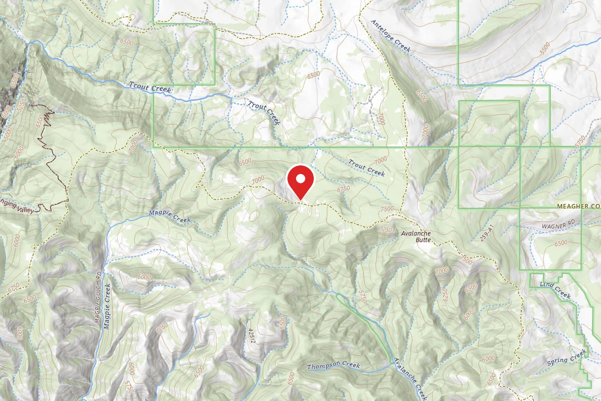 Helena-Lewis and Clark Dispersed Campsite AVALANCHE25