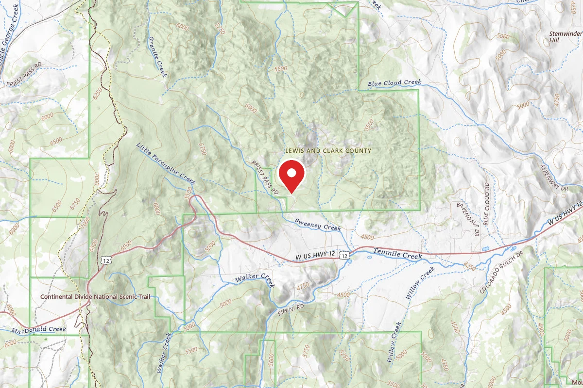Helena-Lewis and Clark Dispersed Campsite LPRIEST01C