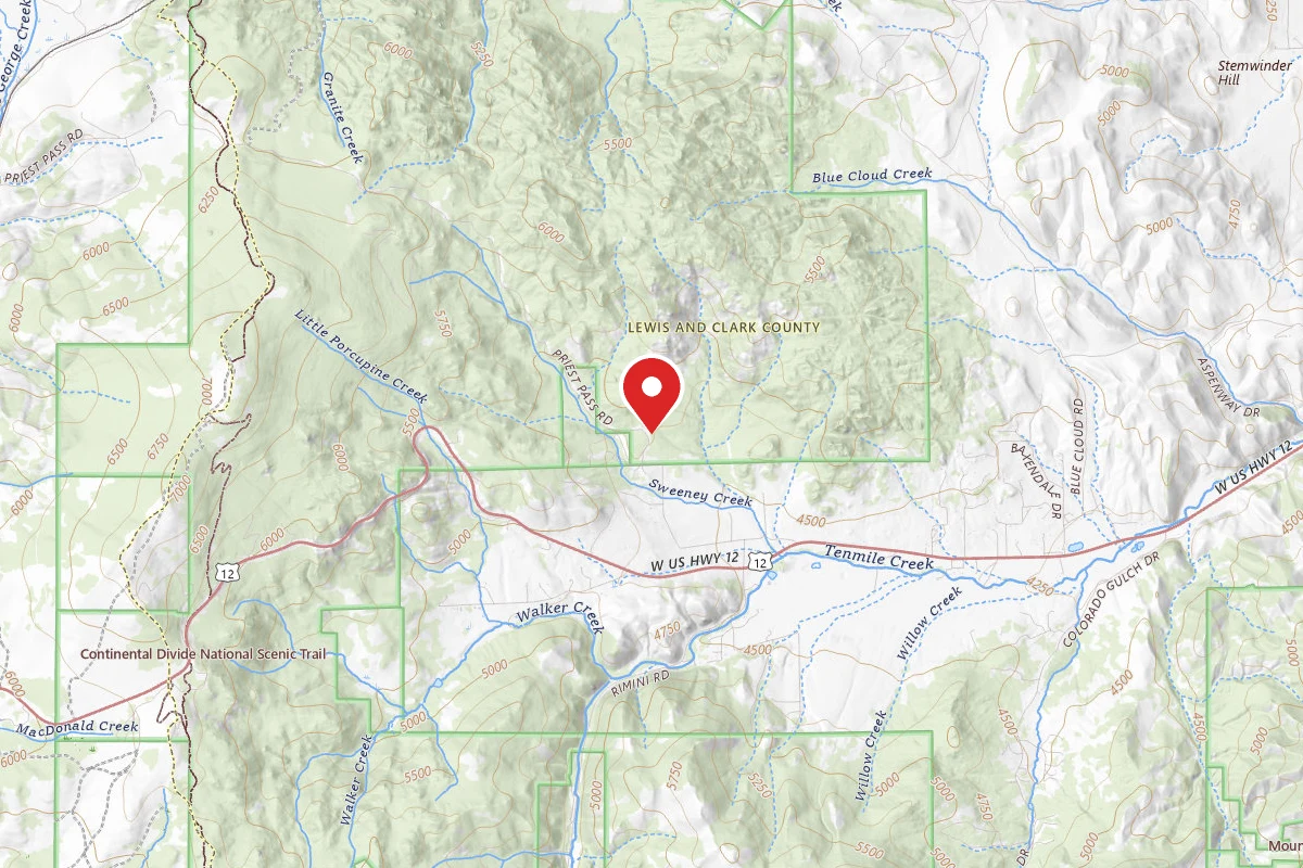 Helena-Lewis and Clark Dispersed Campsite LPRIEST01E
