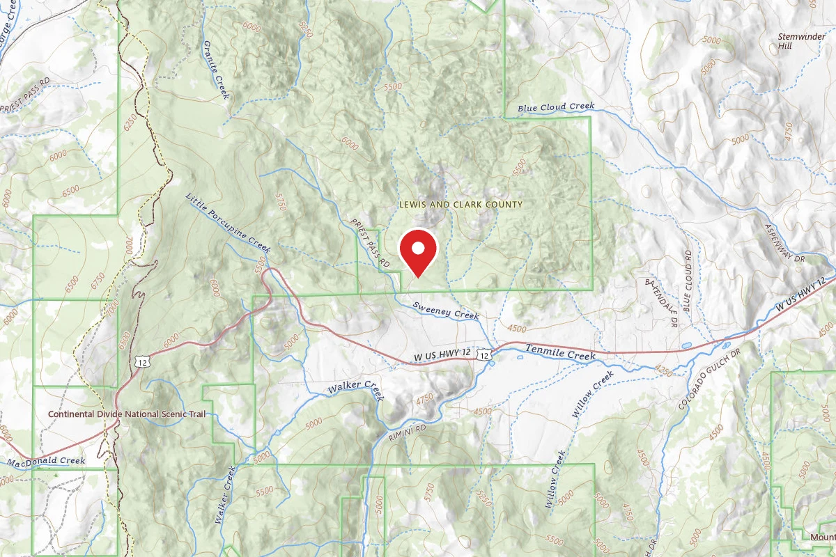 Helena-Lewis and Clark Dispersed Campsite LPRIEST01F