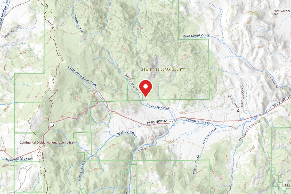 Helena-Lewis and Clark Dispersed Campsite LPRIEST01G