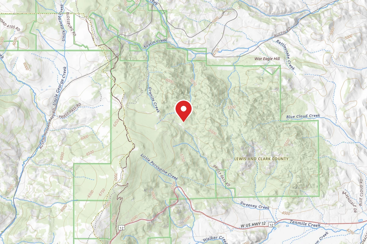 Helena-Lewis and Clark Dispersed Campsite LPRIEST03E