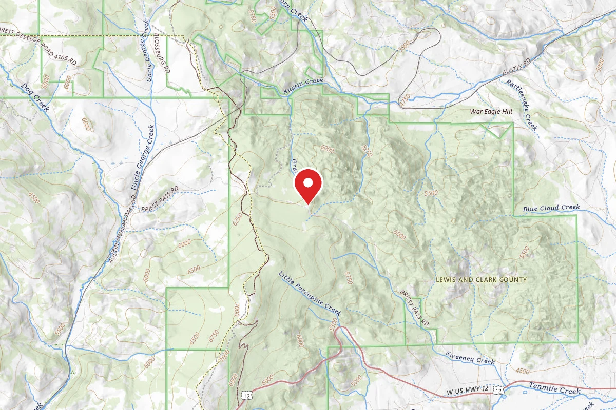 Helena-Lewis and Clark Dispersed Campsite UPRIEST01A