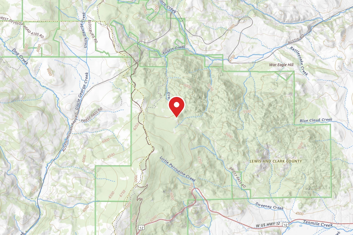 Helena-Lewis and Clark Dispersed Campsite UPRIEST01C