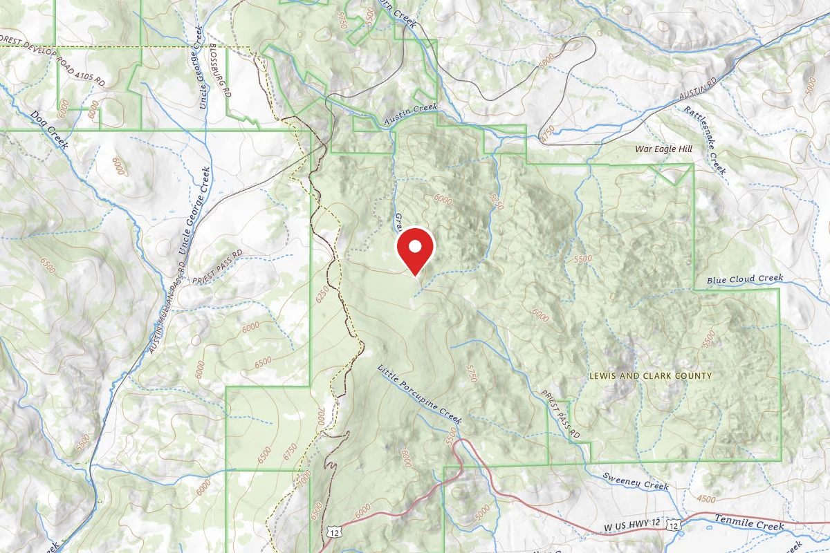 Helena-Lewis and Clark Dispersed Campsite UPRIEST01E