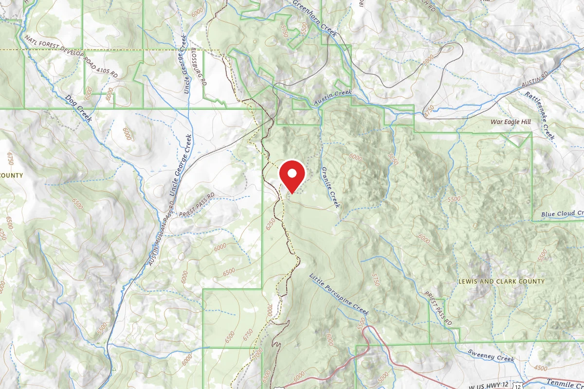 Helena-Lewis and Clark Dispersed Campsite UPRIEST02A