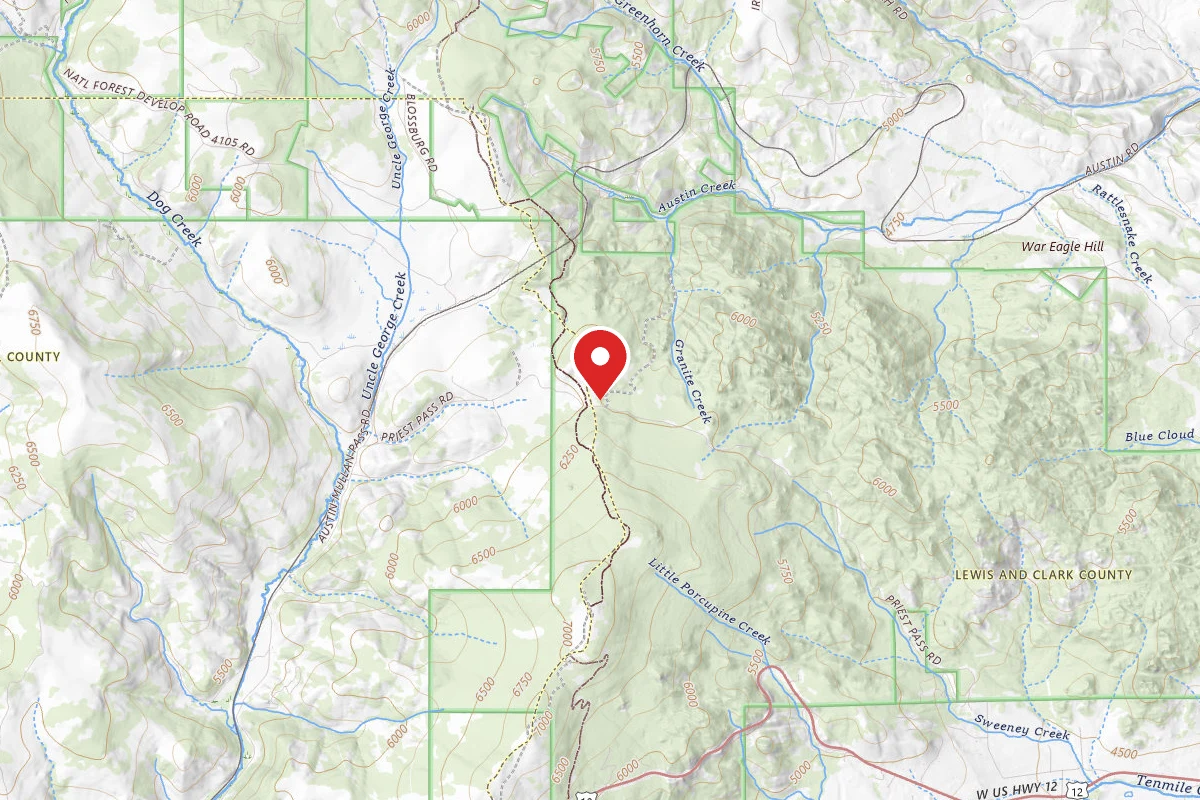 Helena-Lewis and Clark Dispersed Campsite UPRIEST02C