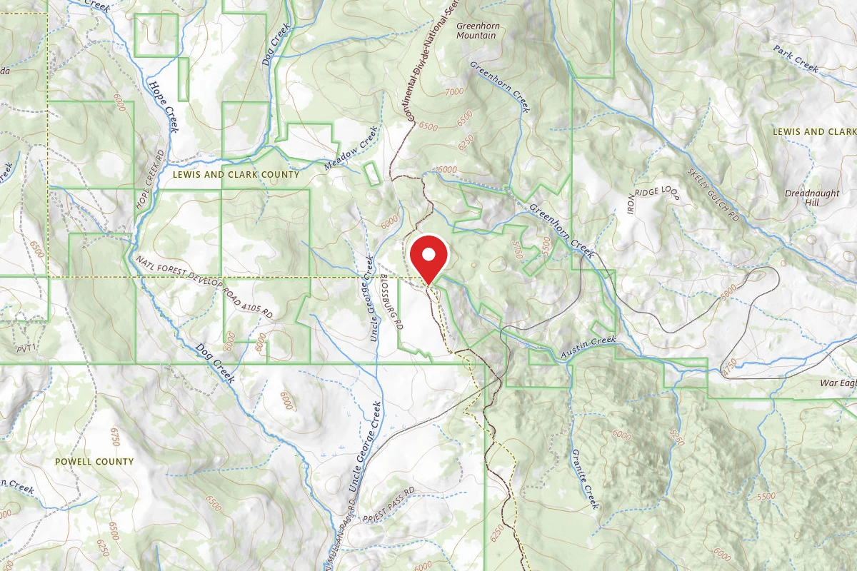 Helena-Lewis and Clark Dispersed Campsite MULLAN04