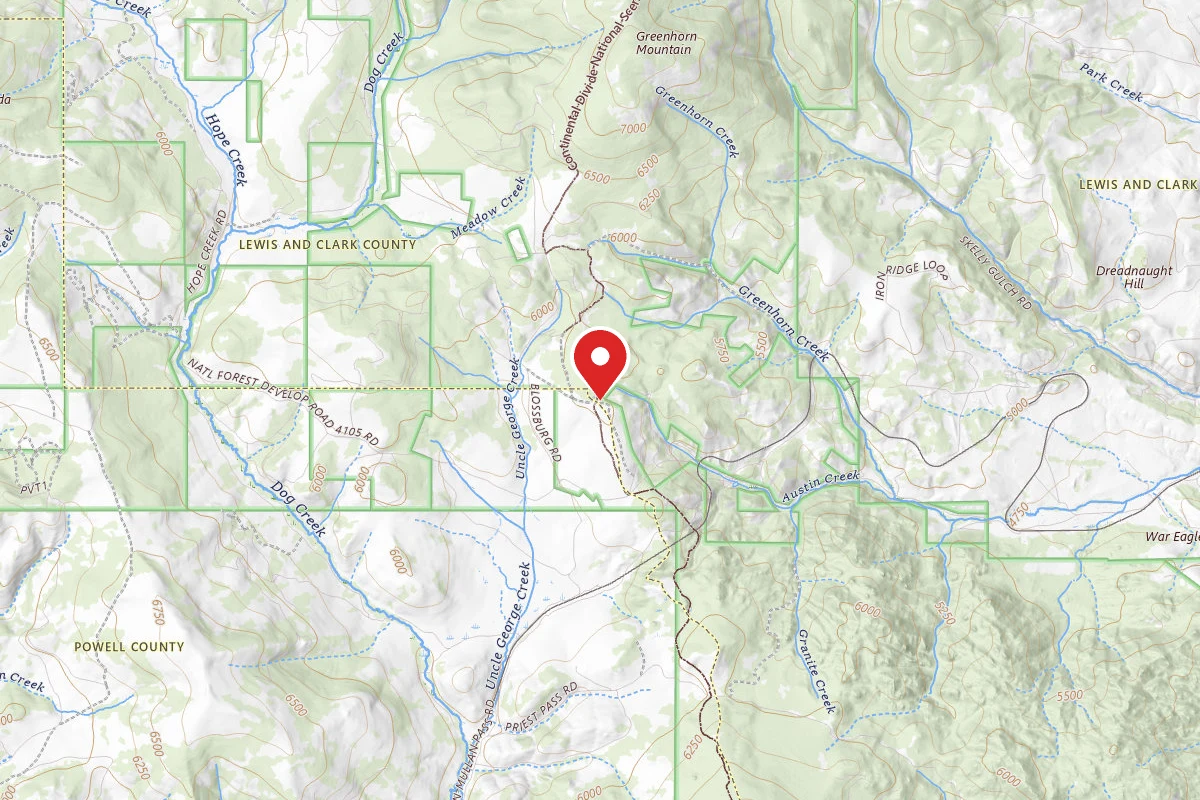Helena-Lewis and Clark Dispersed Campsite MULLAN05