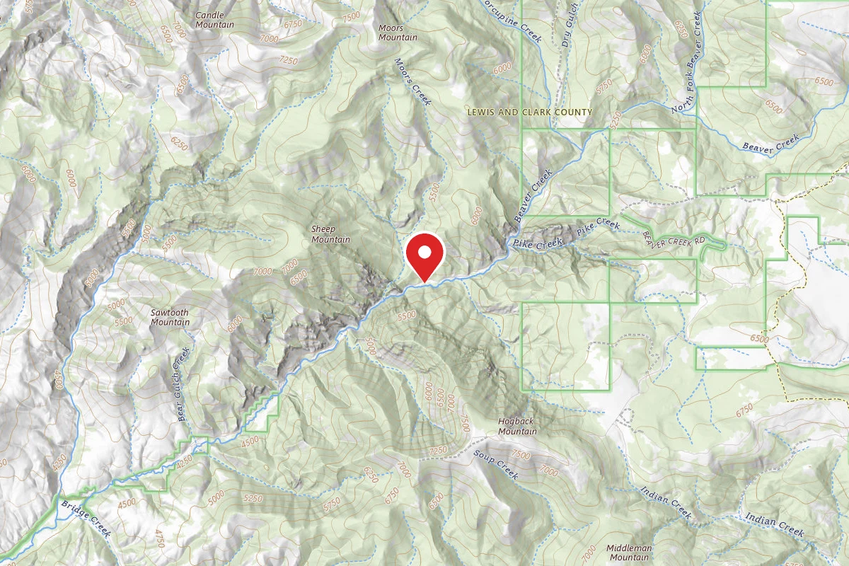 Helena-Lewis and Clark Dispersed Campsite UBEAVER01B