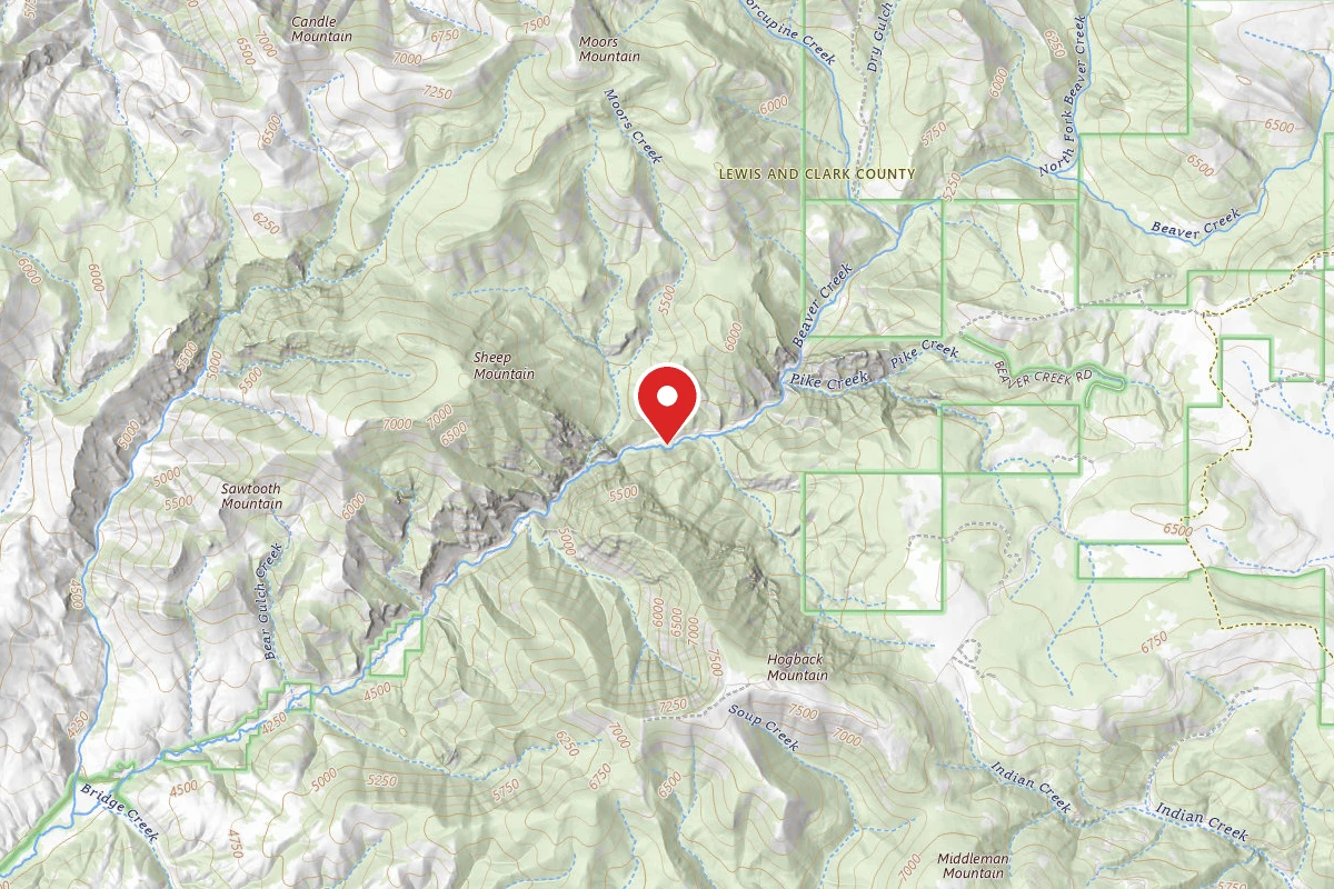 Helena-Lewis and Clark Dispersed Campsite UBEAVER01E