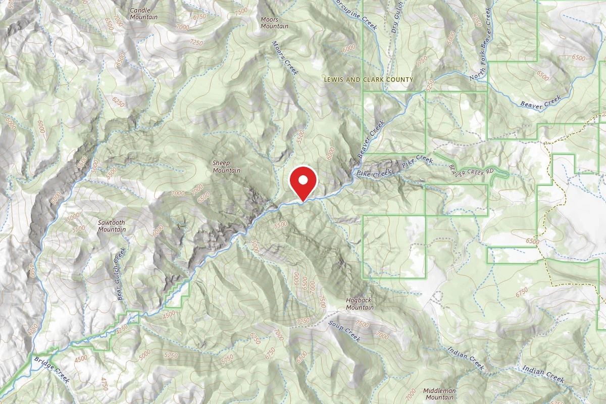 Helena-Lewis and Clark Dispersed Campsite UBEAVER01F