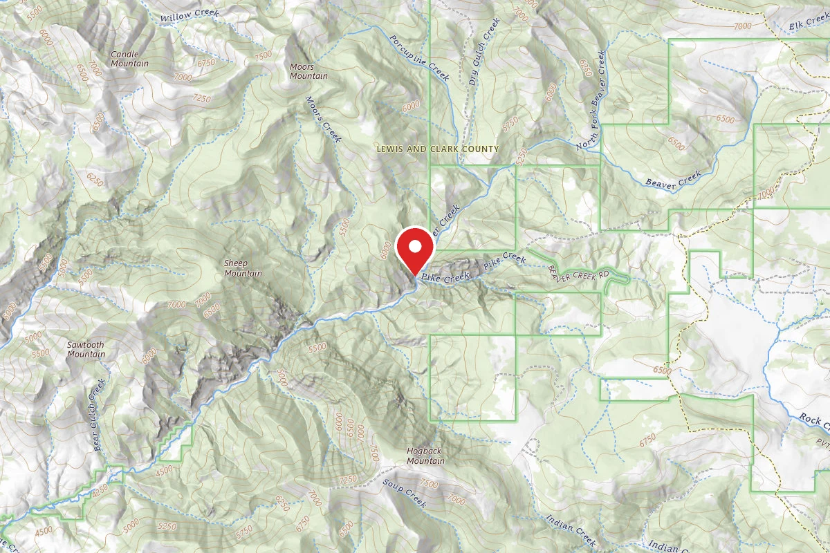 Helena-Lewis and Clark Dispersed Campsite UBEAVER02