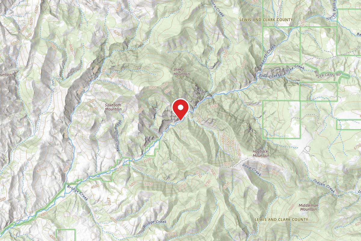 Helena-Lewis and Clark Dispersed Campsite LBEAVER01B