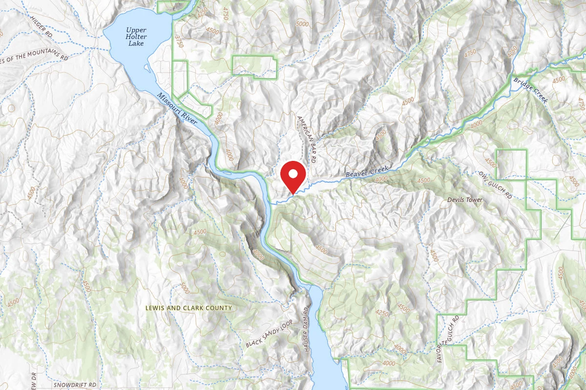 Helena-Lewis and Clark Dispersed Campsite LBEAVER05A