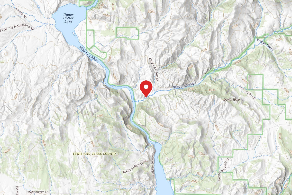 Helena-Lewis and Clark Dispersed Campsite LBEAVER05B