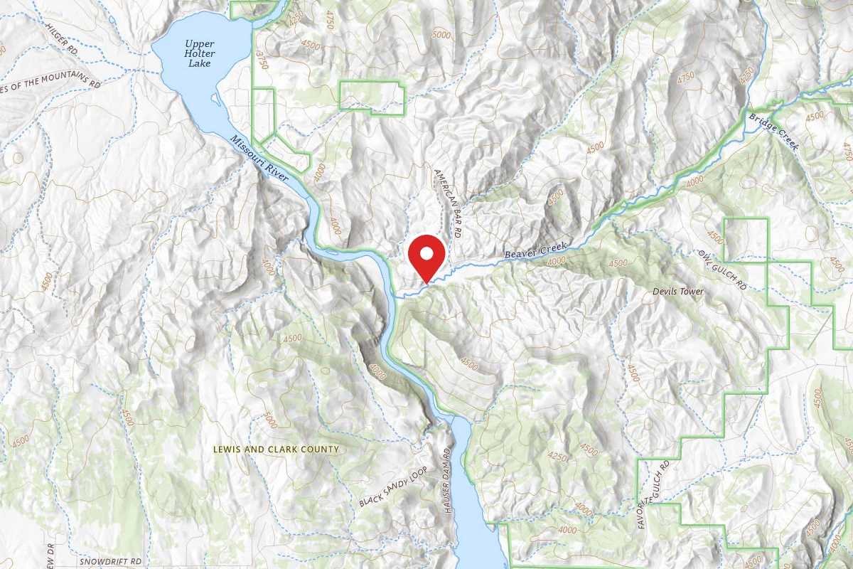 Helena-Lewis and Clark Dispersed Campsite LBEAVER05C
