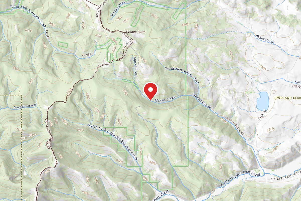 Helena-Lewis and Clark Dispersed Campsite LRD MARSH CK -001
