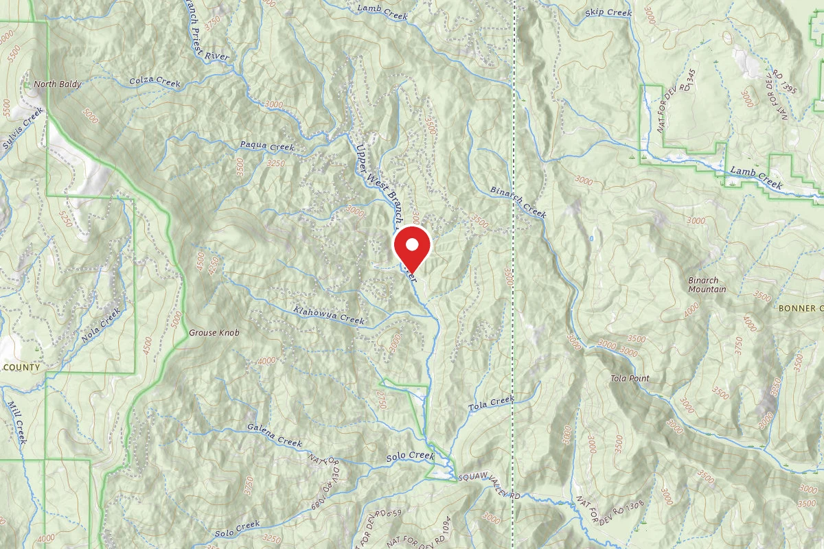 Idaho Panhandle Dispersed Campsite SQ VALLEY 3