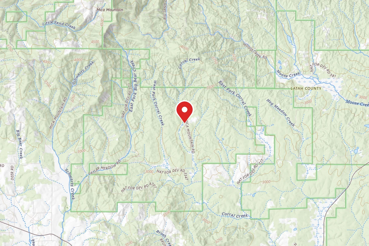Nez Perce-Clearwater Dispersed Campsite PAL1927RD 01