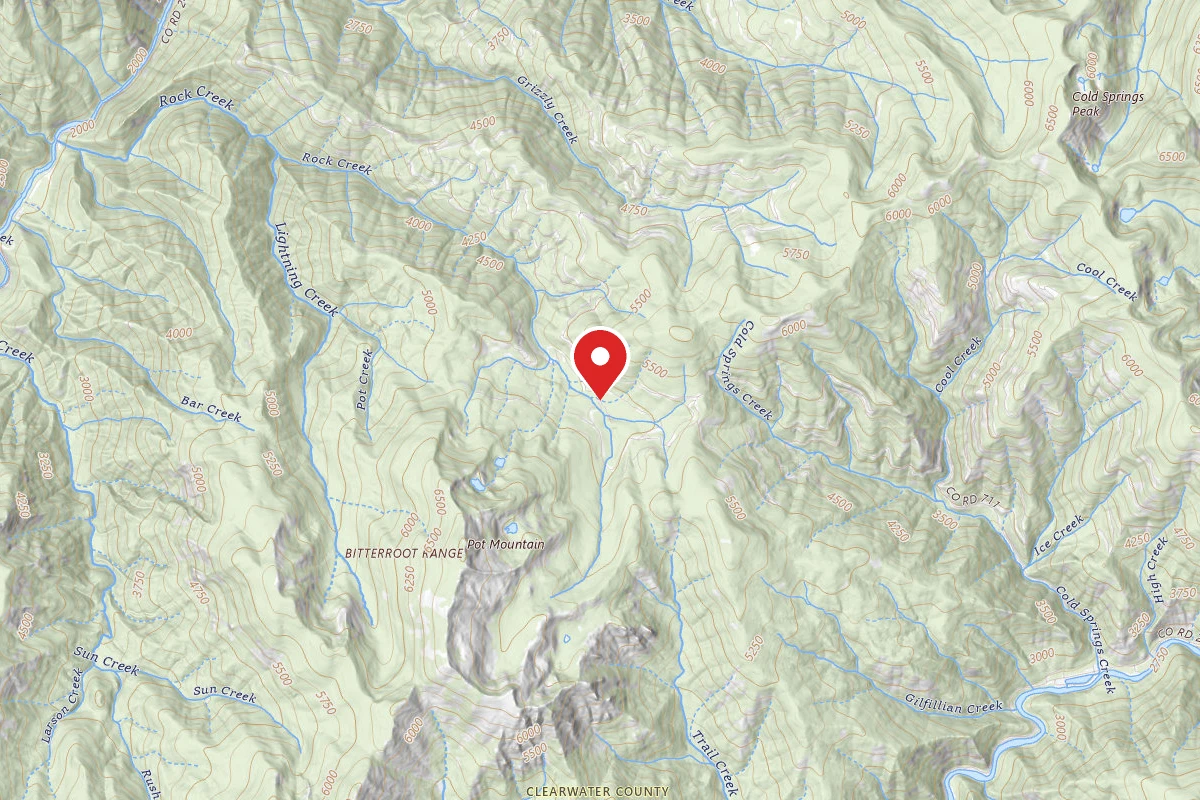 Nez Perce-Clearwater Dispersed Campsite NF5219RD-001