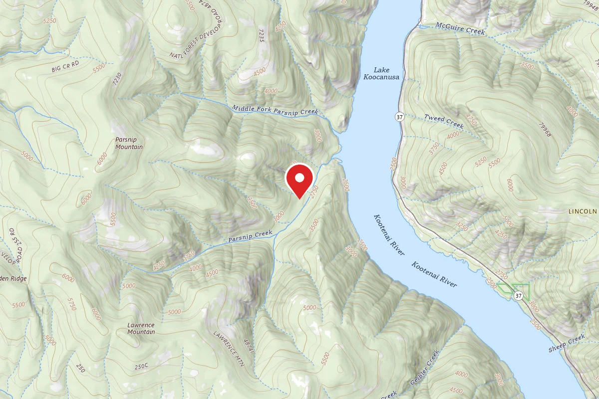 Kootenai Dispersed Campsite RD4838-1