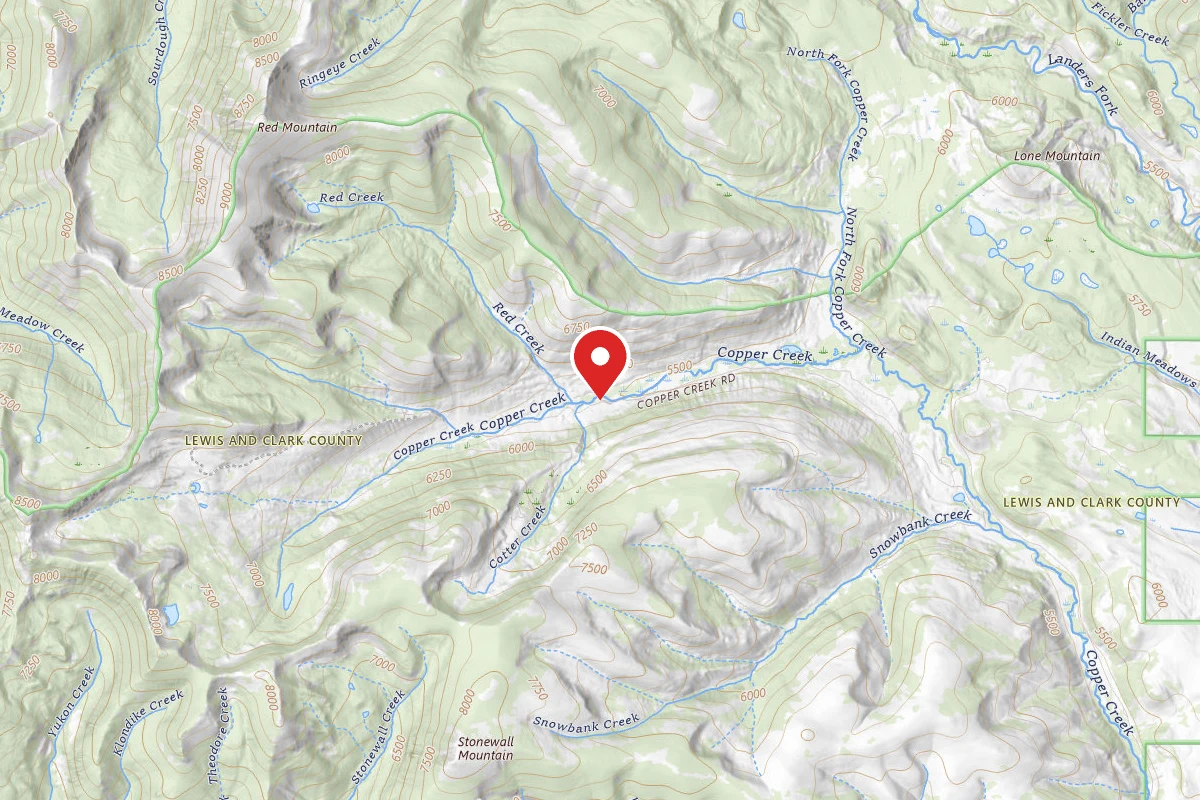 Helena-Lewis and Clark Dispersed Campsite COPPER CREEK 002