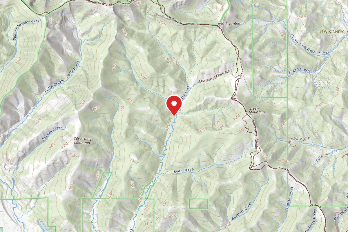Helena-Lewis and Clark Dispersed Campsite LRD AC 006