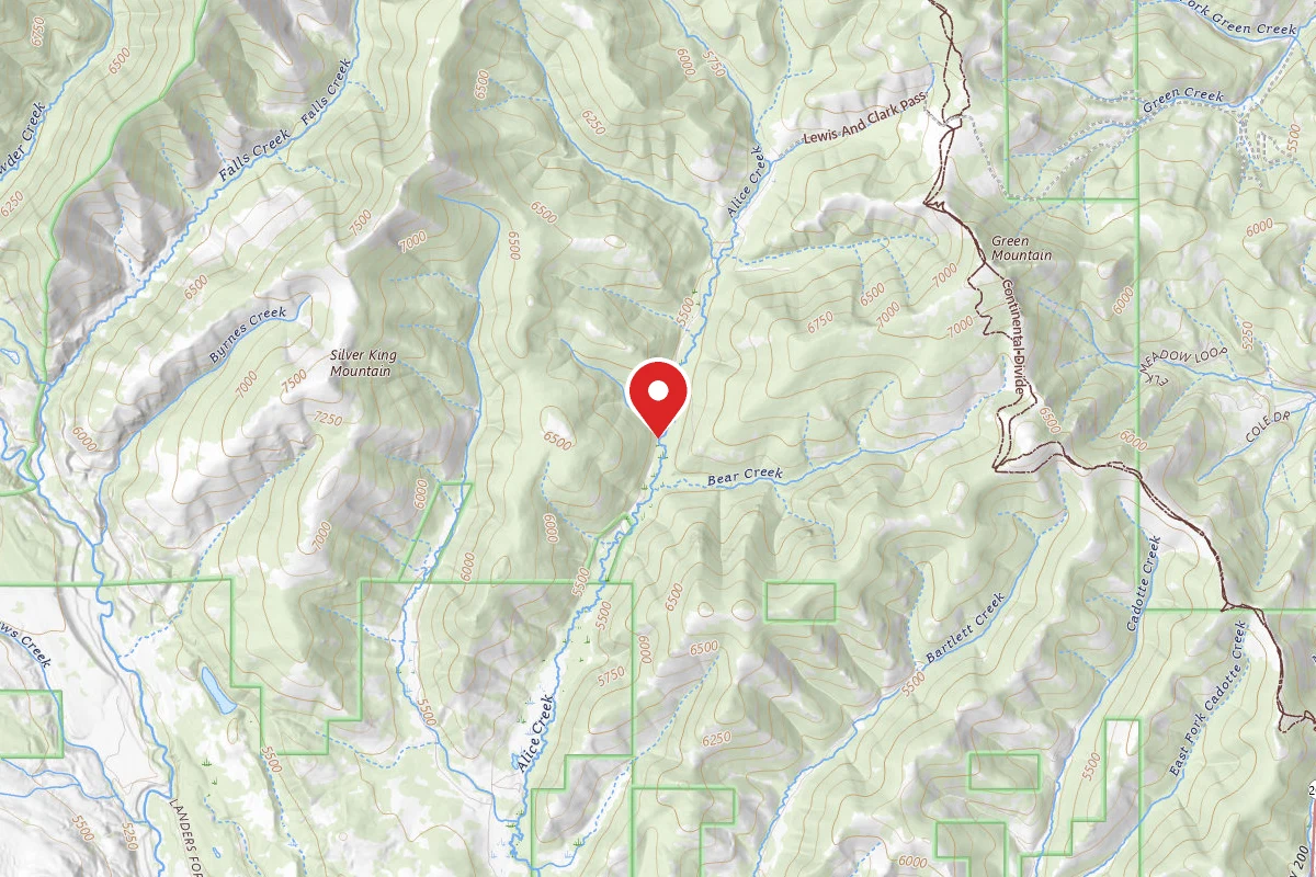 Helena-Lewis and Clark Dispersed Campsite LRD AC 009C
