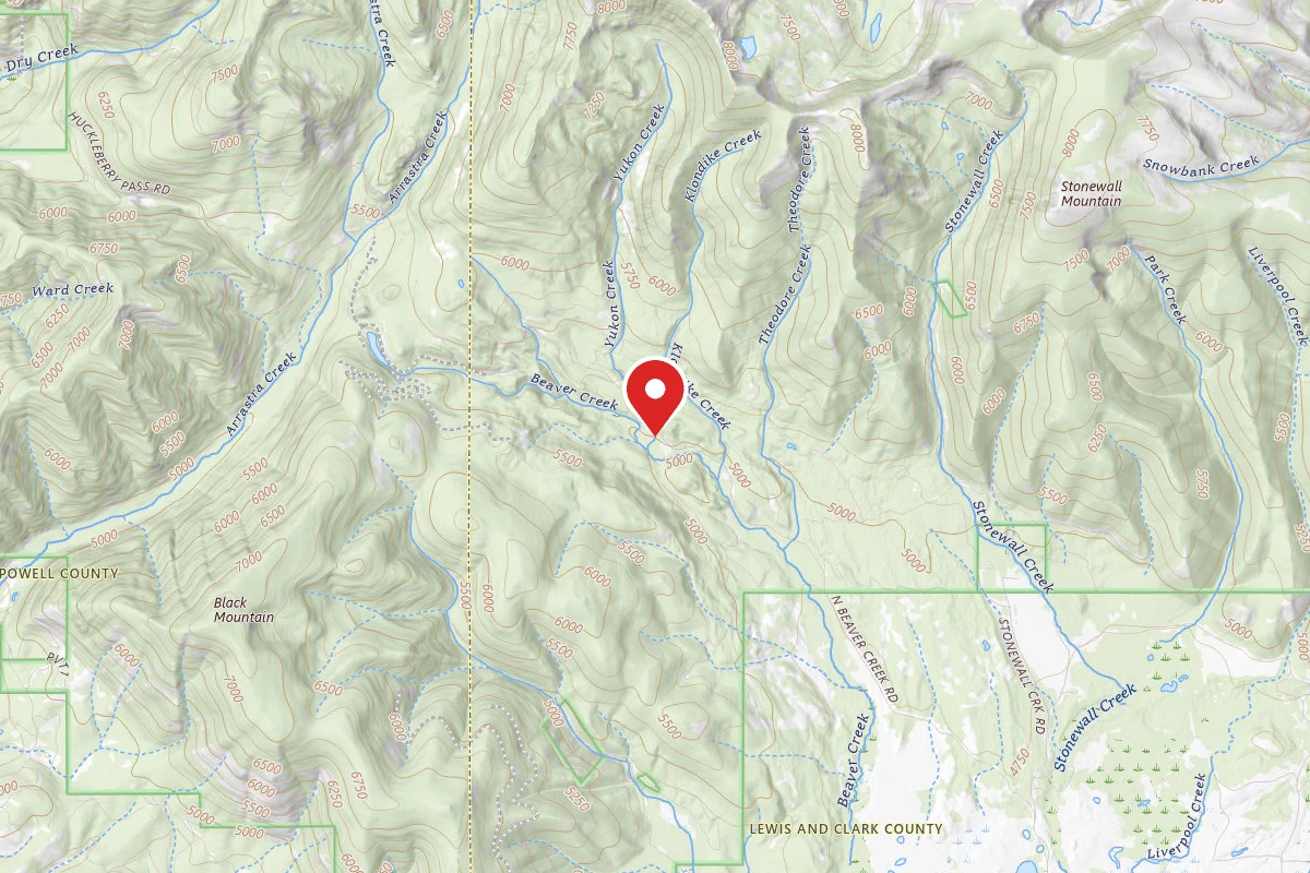 Helena-Lewis and Clark Dispersed Campsite LRD BC 004B