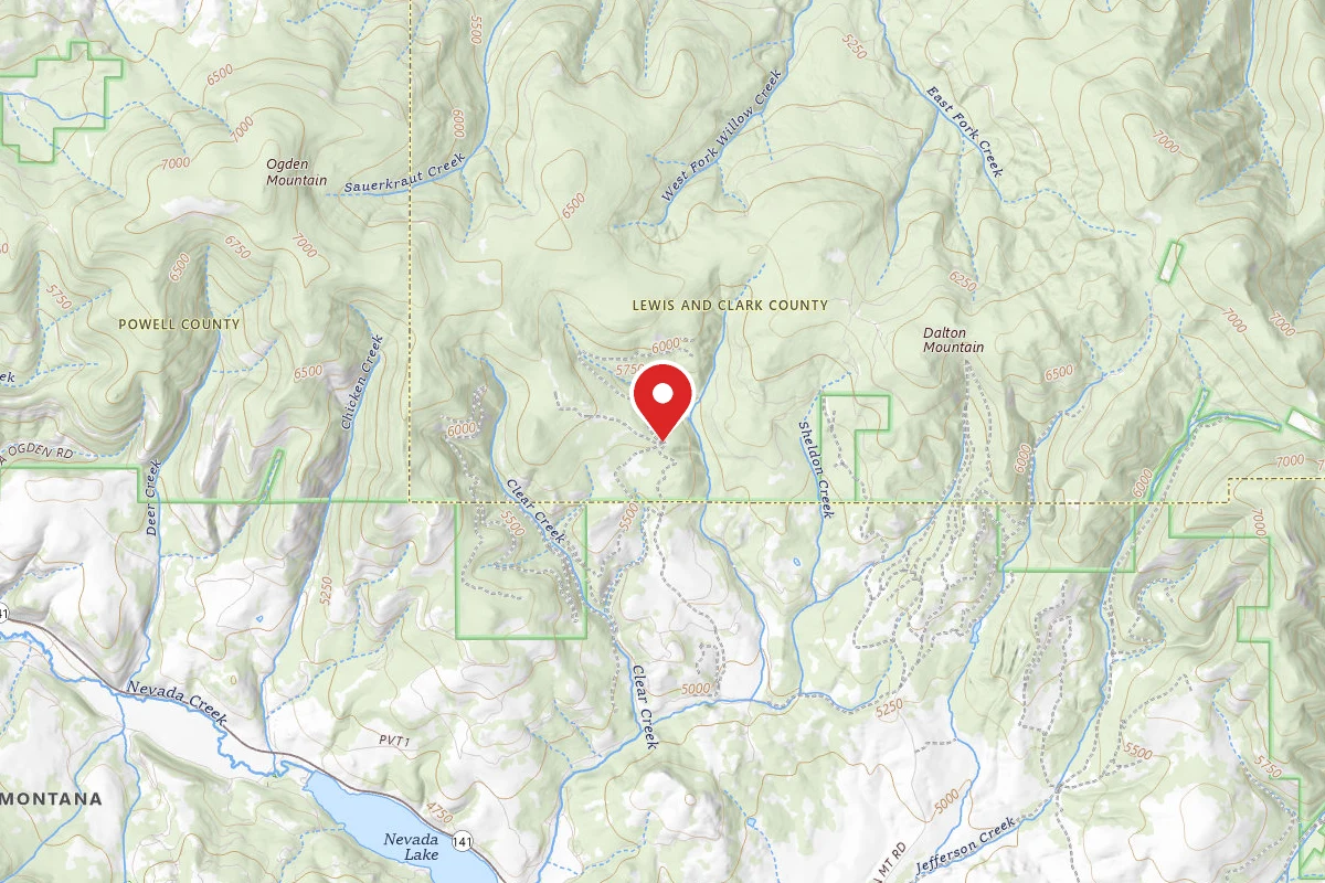 Helena-Lewis and Clark Dispersed Campsite LRD CLR CK 001