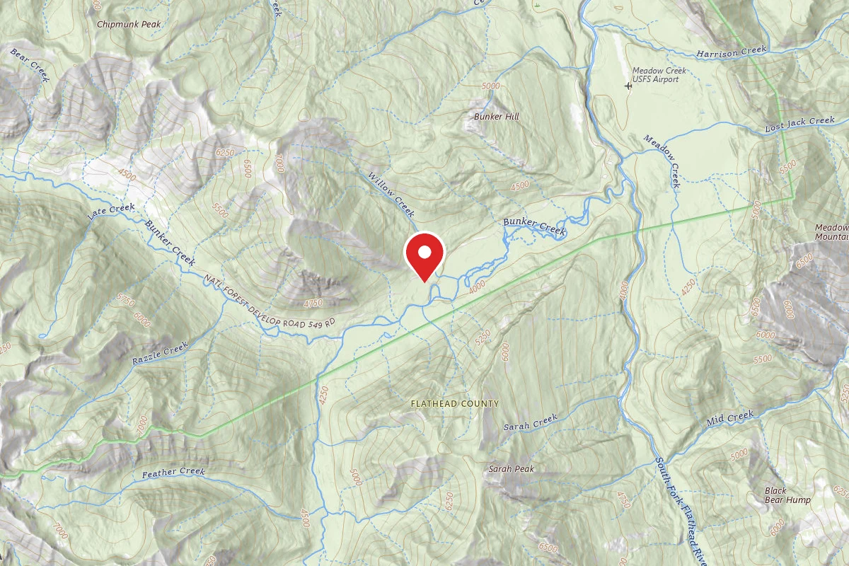 Flathead Dispersed Campsite 549F