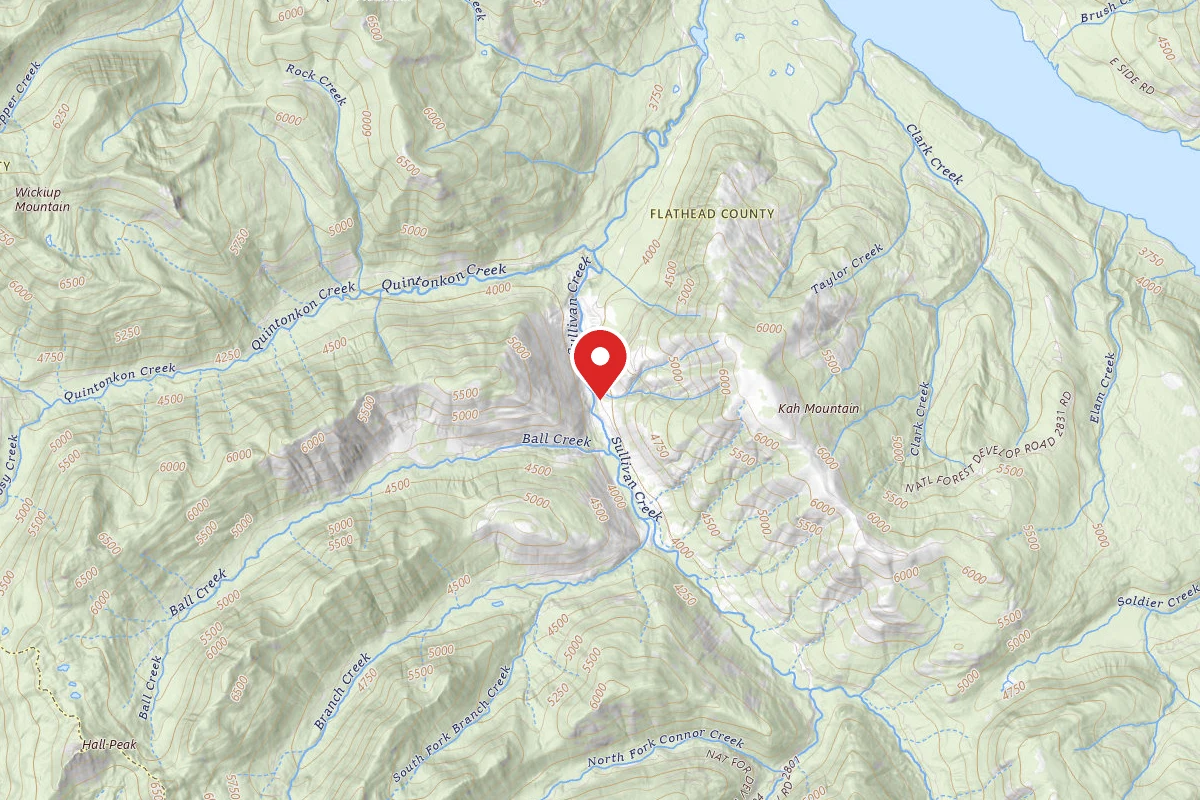 Flathead Dispersed Campsite RD547 SULLIVAN CR #2