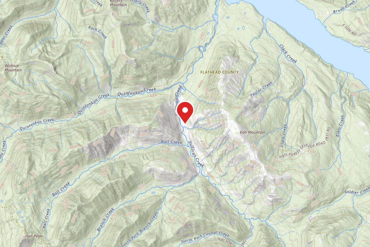Flathead Dispersed Campsite RD547 SULLIVAN CR #3