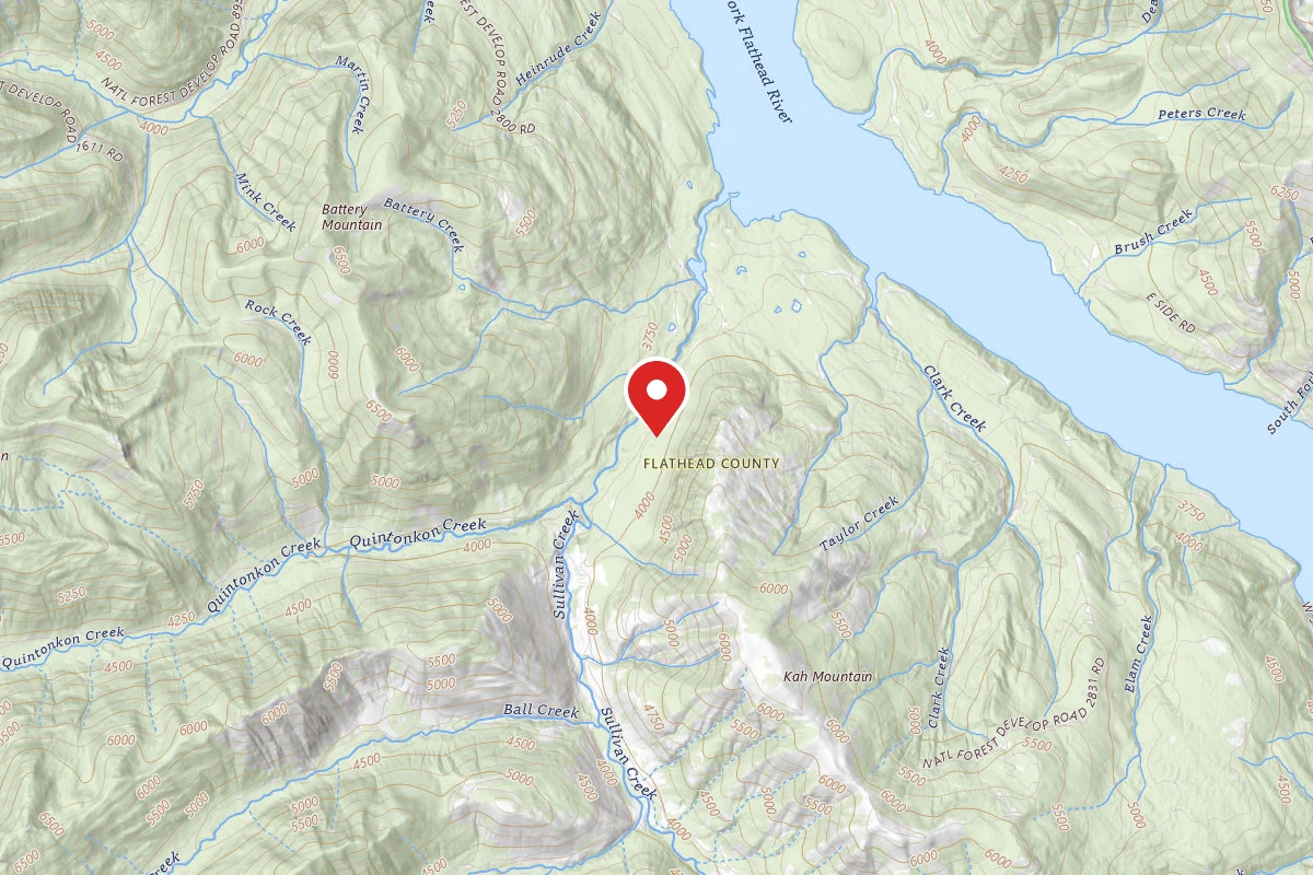 Flathead Dispersed Campsite RD547 SULLIVAN CR #4