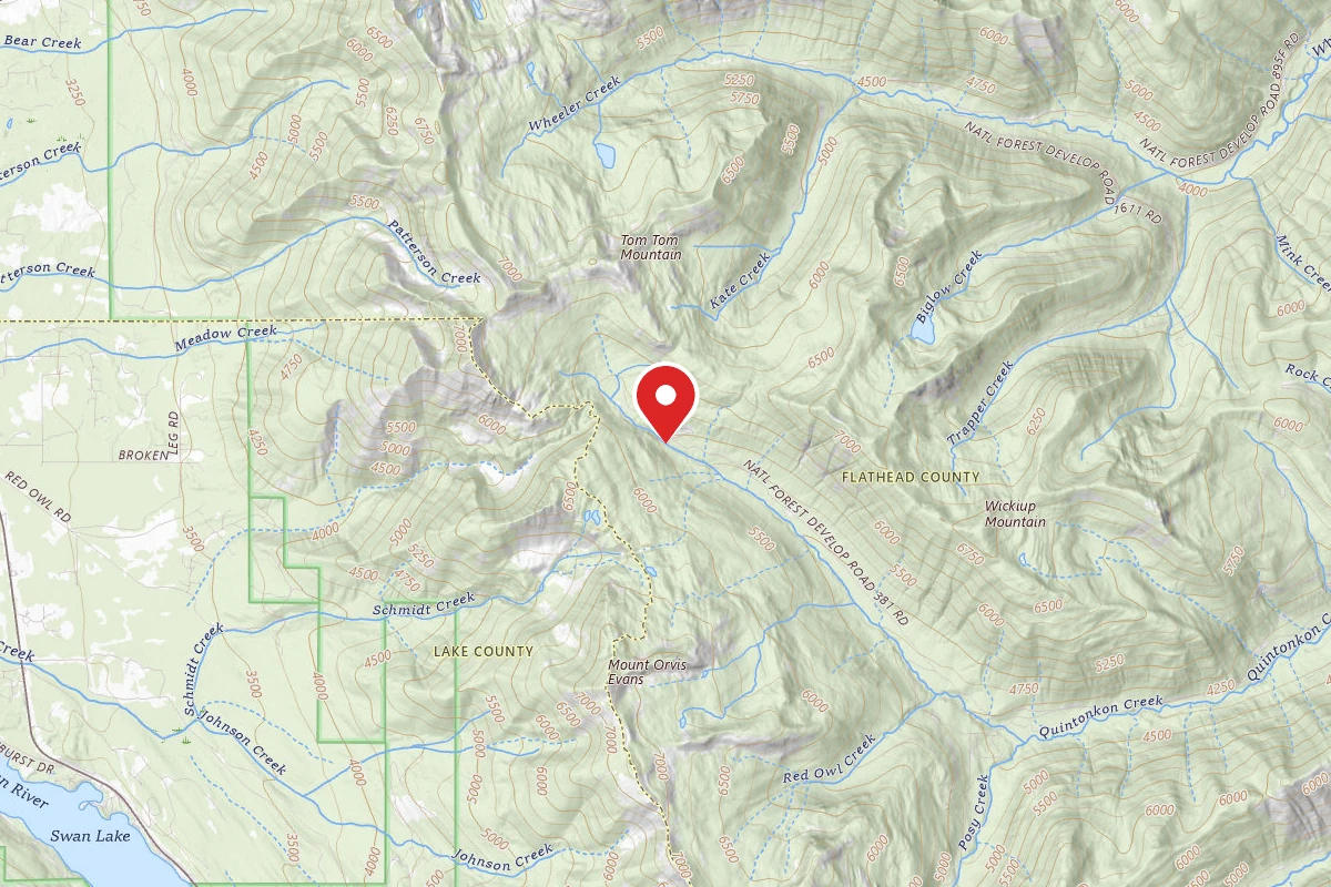 Flathead Dispersed Campsite QUINTONKON CR #1