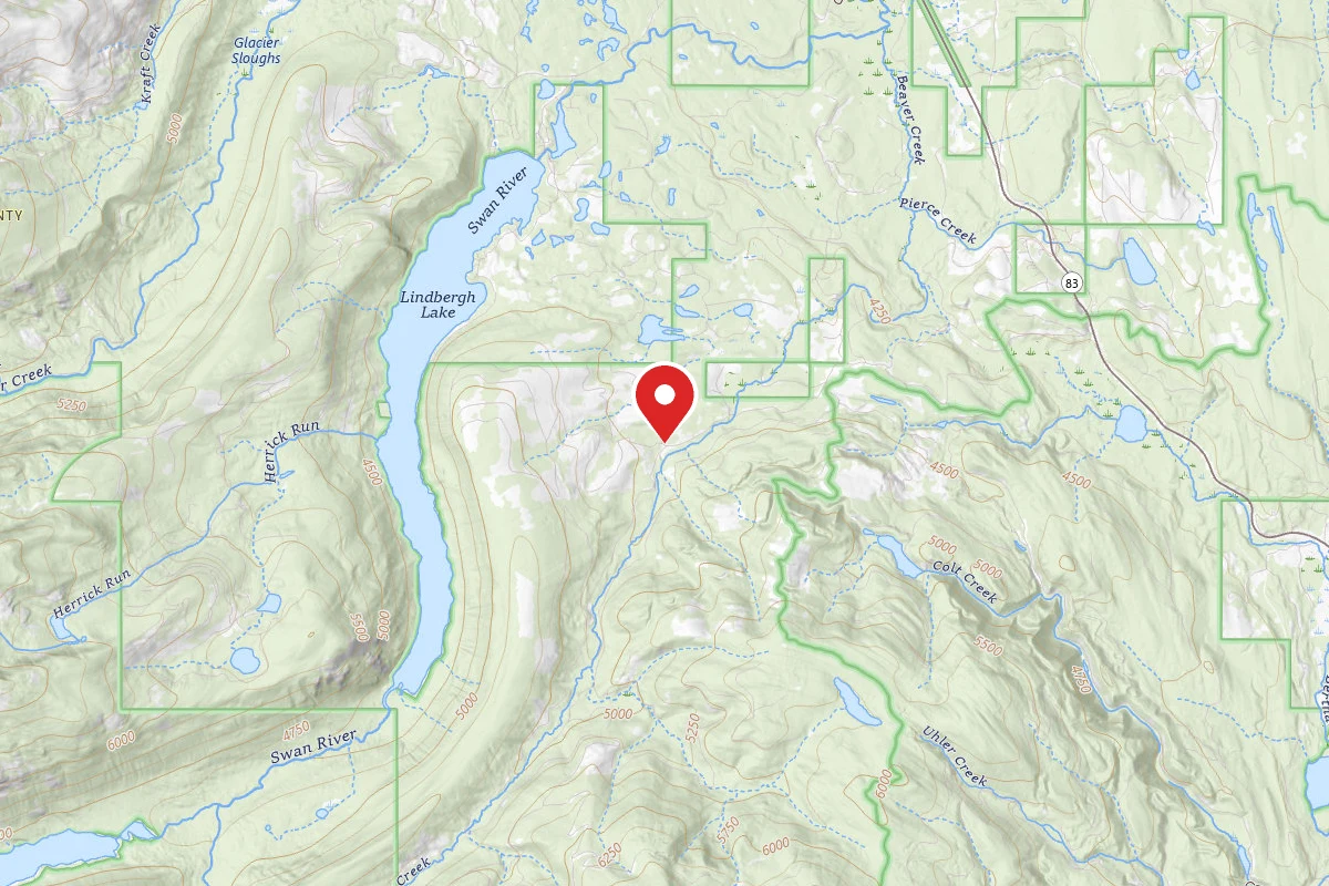 Flathead Dispersed Campsite CAMP NEAR CLOSED RD 11646