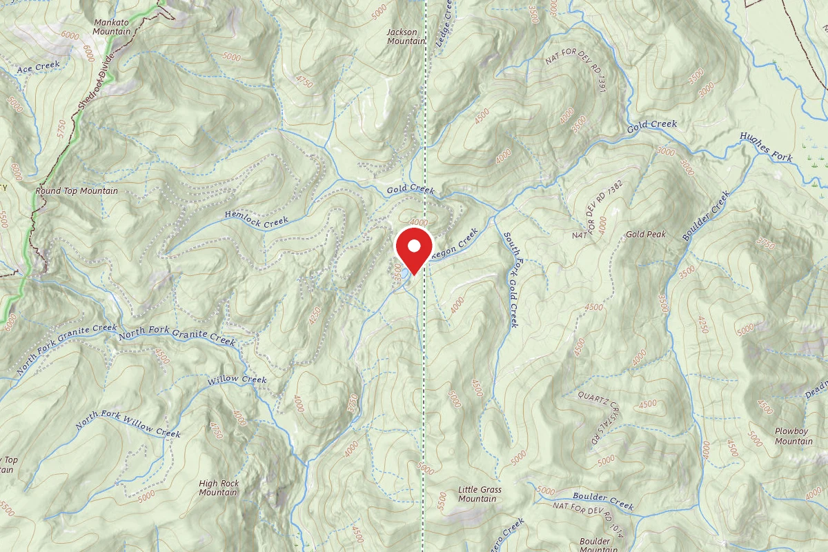 Idaho Panhandle Dispersed Campsite 1013-20A
