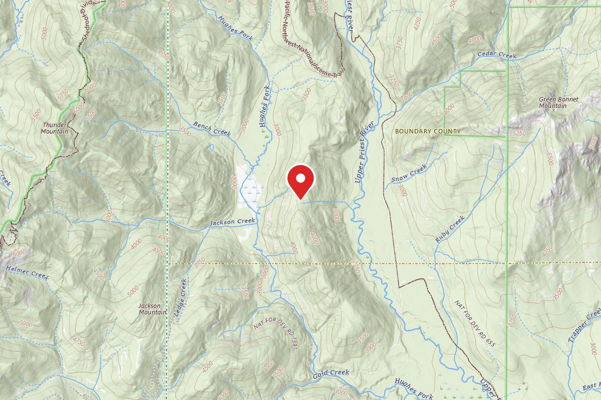 Idaho Panhandle Dispersed Campsite 1343-003