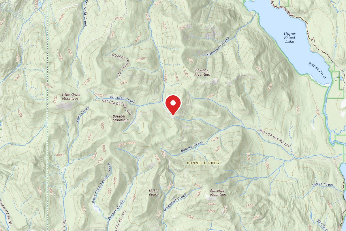 Idaho Panhandle Dispersed Campsite 1015-001