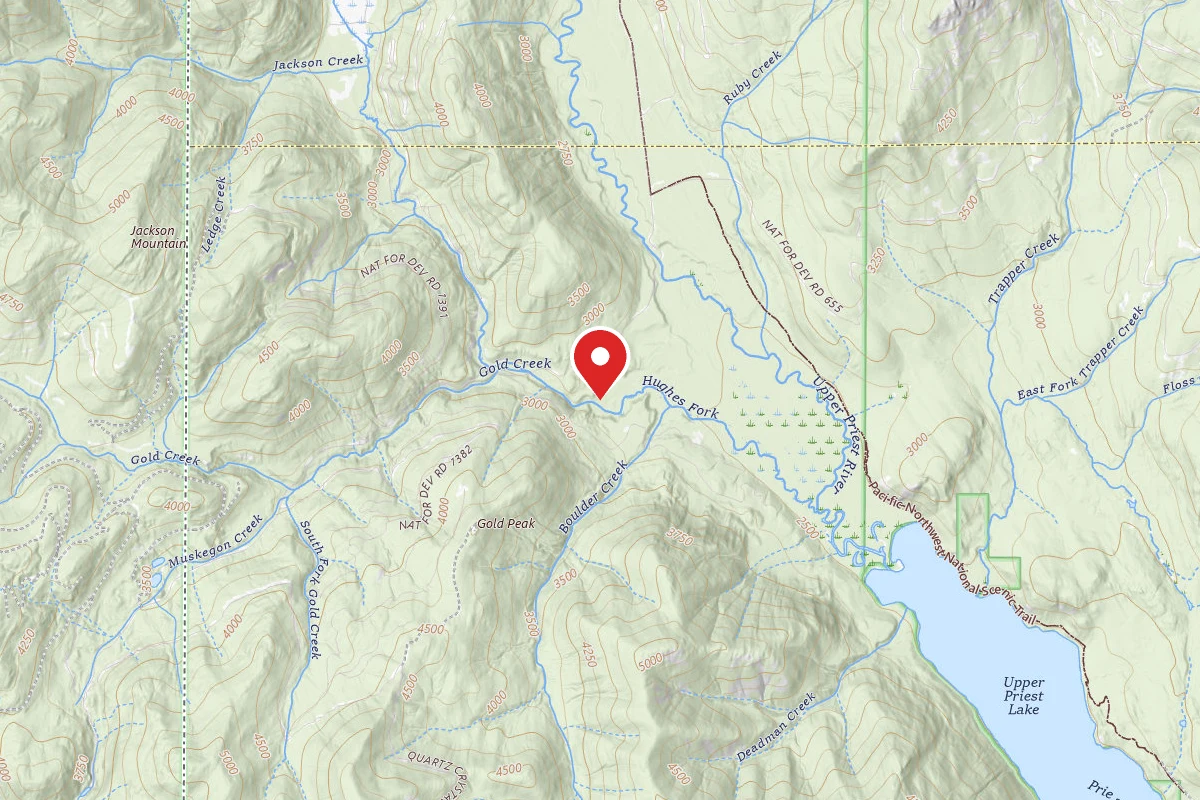 Idaho Panhandle Dispersed Campsite 1013-014A