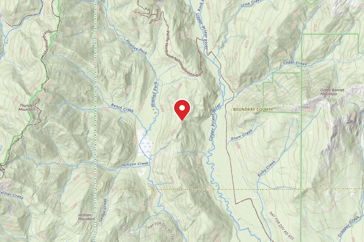 Idaho Panhandle Dispersed Campsite 1343-001