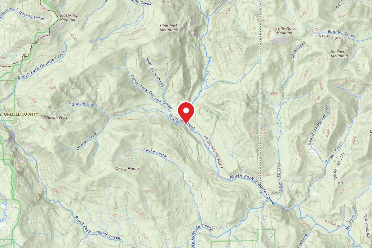 Idaho Panhandle Dispersed Campsite 1103-005